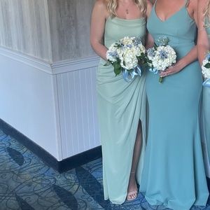 Teal / light blue dress